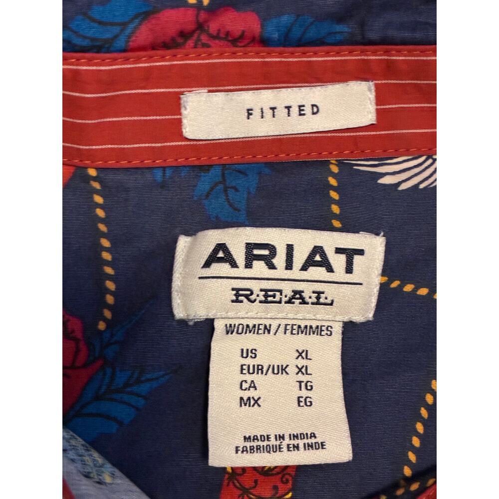 Limited Eddition Ariat R.E.A.L. Women's Kirby Stretch Ropey Rose Western - Picture 6 of 8